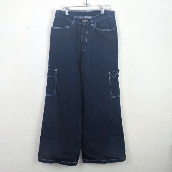 Buggirl Denim - BUGGIRL Womens Wide Leg Raver Dance Denim Jeans